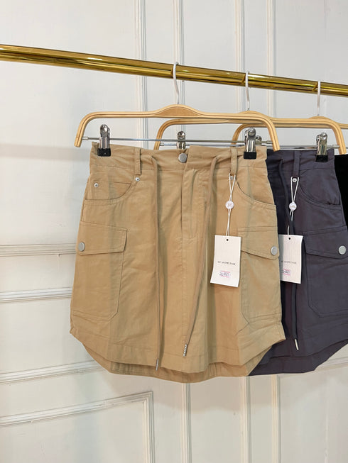Multi Pocket Mini Cargo Skirts
